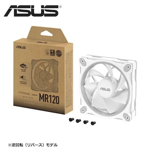 ASUS�b�G�C�X�[�X�bMR120 REVERSE ARGB FAN�V���[�Y 28mm�t���[�� ���ʏƖ� ARGB 120mm �É� ���o�[�X��] PC�P�[�X�t�@���i�z���C�g�j�bMR120 REVERSE ARGB FAN WHITE
