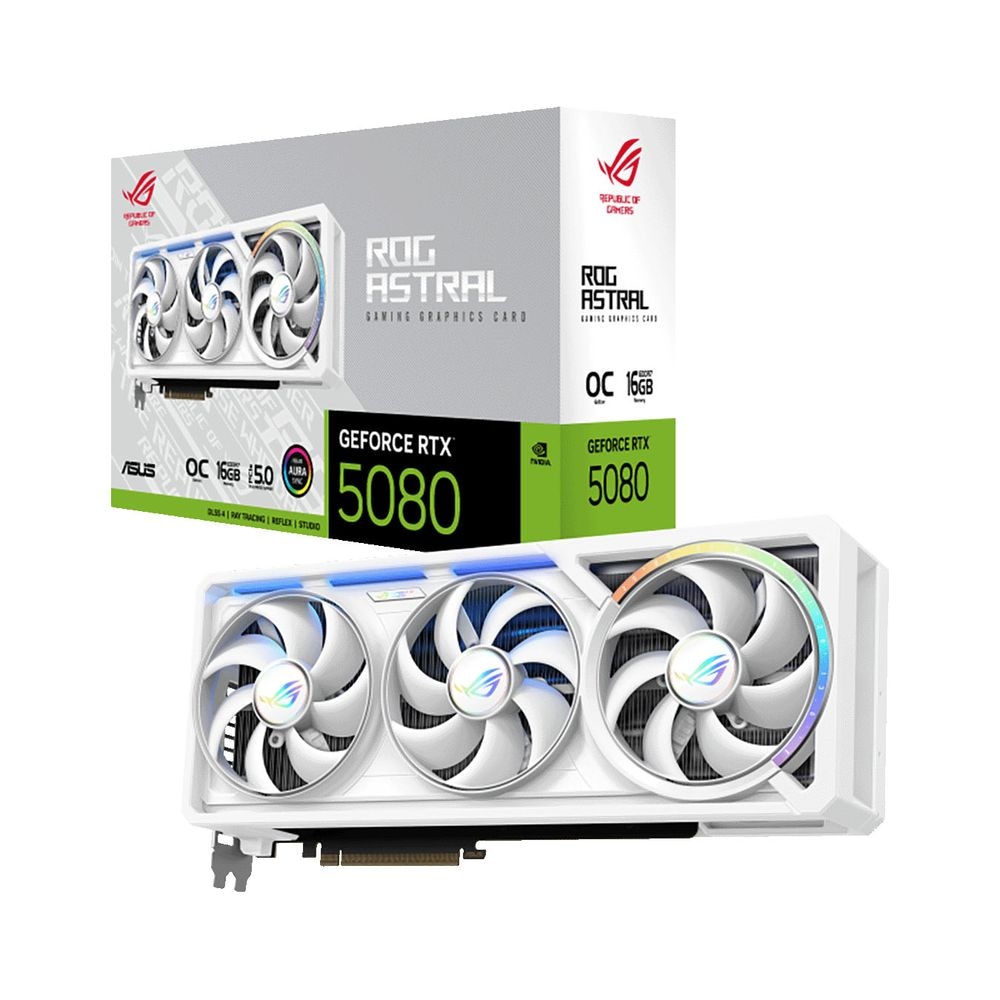 ASUS ROG ASTRAL GeForce RTX 5080 16GB GDDR7 ホワイトカラー