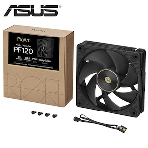 ASUS�b�G�C�X�[�X�bProArt PF120 PWM �V���[�Y 28mm�t���[�� 120mm �É� PC�P�[�X�t�@���i�u���b�N�j�bPROART PF120 FAN PWM BLACK
