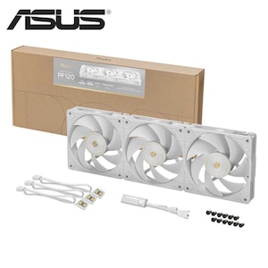 ASUS�b�G�C�X�[�X�bProArt PF120 PWM �V���[�Y 28mm�t���[�� 120mm �É� PC�P�[�X�t�@�� 3�p�b�N�i�z���C�g�j�bPF120_FAN_PWM_WH_3IN