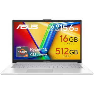ASUS�b�G�C�X�[�X�b�m�[�g�p�\�R�� ASUS Vivobook Go 15(15.6�^/Windows11/Ryzen 5 40/������ 16GB/SSD 512GB)�N�[���V���o�[�bE1504FA-R5165WJ6