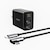 AUKEY�b3in1 USB�[�d�� USB-A/USB-C/HDMI(USB-C to C�P�[�u�� 1m �t��)�bPA-H60-BK