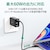 AUKEY�b3in1 USB�[�d�� USB-A/USB-C/HDMI(USB-C to C�P�[�u�� 1m �t��)�bPA-H60-BK