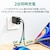 AUKEY�b3in1 USB�[�d�� USB-A/USB-C/HDMI(USB-C to C�P�[�u�� 1m �t��)�bPA-H60-BK