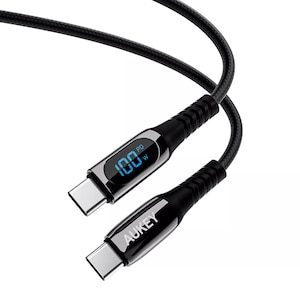 AUKEY�bUSB-C to C�P�[�u�� 1m�@(�u���b�N)�bCB-CC13-BK