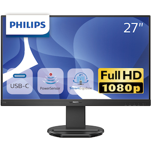 Philips｜フィリップス｜液晶ディスプレイ(27型/IPS/FullHD 1920×1080/75Hz/4ms/HDMI1.4/DP1.2/USB Type-C・D-sub/VESA/5年保証)(ブラック)｜273B9/11