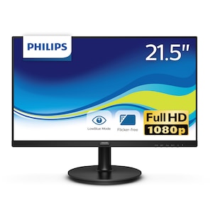Philips｜フィリップス｜液晶ディスプレイ(21.5型/VA/FullHD 1920×1080/75Hz/4ms/HDMI1.4/D-Sub/VESA/5年保証)(ブラック)｜221V8L/11