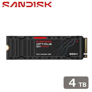 SANDISK�b�T���f�B�X�N�bSANDISK Optimus GX PRO 850X NVMe ����SSD - 4TB �q�[�g�V���N���ځbSDSP81400TAH-000E0