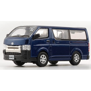 1/64 トヨタ ハイエース KDH200V 2015 ダークネイビー RHD【64B0146】【在庫処分】