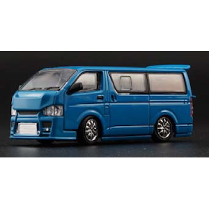 1/64 トヨタ 2015 ハイエース KDH200V ブルー カスタム (LHD) 【64B0236】【在庫処分】