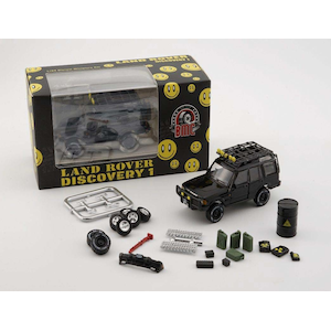 1/64 ランドローバー 1998 ディスカバリー1 Black Smile (RHD) アクセサリー付 Malaysia Diecast Expo 2023【64B0204】