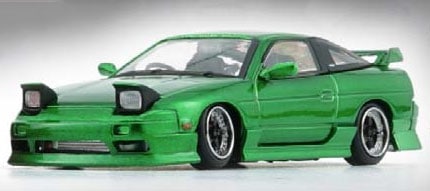 1/64 日産 シルビア 180SX メタリックグリーン RHD【64B0308