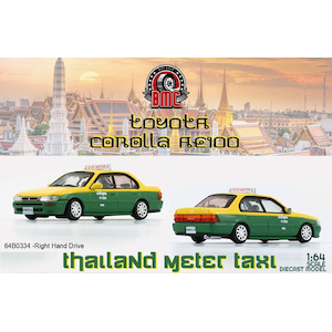 1/64 トヨタ カローラ 1996 AE100 タイ タクシー RHD【64B0334】【在庫処分】