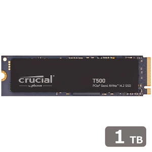 Crucial｜クルーシャル｜T500 1TB PCIe Gen4 NVMe M.2(Type2280) 内蔵SSD｜CT1000T500SSD8JP