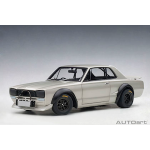 1/18 日産 スカイライン GT-R （KPGC10） レーシング 1972 （シルバー）【87277】【在庫処分】