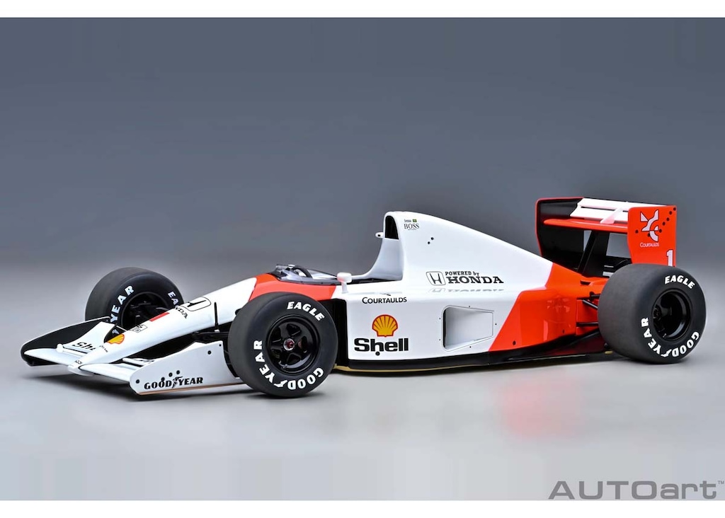 即納好評セナ展別注 1/43 マクラーレン ホンダ MP4/6 セナ ブラジルGP 1991 スタンド セナ財団 McLaren HONDA レーシングカー