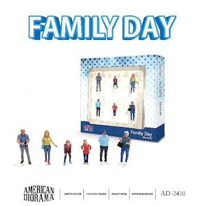 American Diorama�b1/64 �t�B�M���A �t�@�~���[�f�C 6�Z�b�g�yAD-2410�z�bAD-2410 ̨�ޭ� ̧�ذ�޲