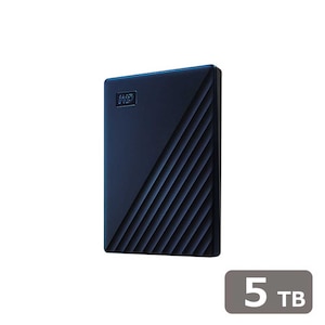 Western Digital｜ウエスタンデジタル｜USB-C＆USB-A両対応 Mac用ポータブルハードディスク 5TB｜WDBA2F0050BBL-JESE