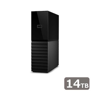 Western Digital｜ウエスタンデジタル｜USB 5Gbps(USB 3.2 Gen 1)対応 ハードウェア暗号化対応 外付けハードディスク 14TB｜WDBBGB0140HBK-JEEX