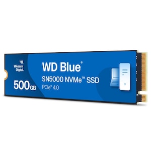 Western Digital｜ウエスタンデジタル｜WD Blue SN5000 シリーズ M.2 PCIe Gen4 NVMe接続 SSD (500GB)｜WDS500G4B0E