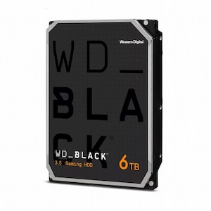 Western Digital｜ウエスタンデジタル｜3.5インチ内蔵ハードディスク WD BLACK 3.5 ゲーミング用 ハードディスクドライブ 6TB｜WD6004FZBX