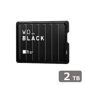 Western Digital｜ウエスタンデジタル｜ゲーム用ポータブルハードディスク WD Black P10 Game Drive 2TB｜WDBA2W0020BBK-JES1