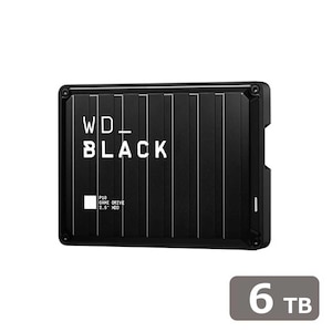 Western Digital｜ウエスタンデジタル｜ゲーム用ポータブルハードディスク WD Black P10 Game Drive 6TB｜WDBZ7D0060BBK-JESN