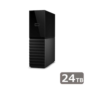 Western Digital｜ウエスタンデジタル｜USB 5Gbps(USB 3.2 Gen 1)対応 ハードウェア暗号化対応 外付けハードディスク 24TB｜WDBBGB0240HBK-JESN