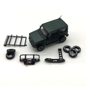 1/64 スズキ ジムニー (JB74) マットグリーン RHD アクセサリーパック付【64B0032】