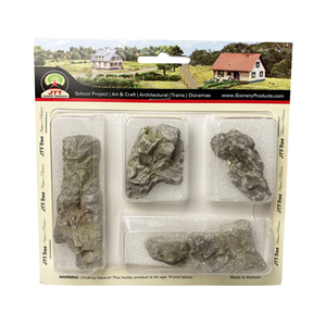 N/HOスケール(4.5cm-8cm) 地面から露出した岩（4個入り）【JTT95352】