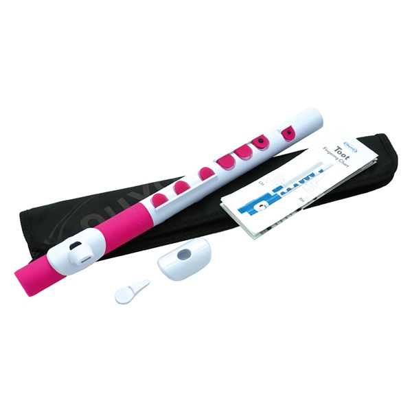GWお値下げNUVO ヌーボ　ホワイト プラスチックフルート本体 ケース付き nuvo NUVO プラスチック製 フルート jFlute ホワイト/ブラック