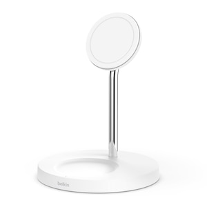 BELKIN�bBOOST��CHARGE PRO MagSafe�Ή� 2-in-1���C���C�����X�[�d�X�^���h�i�z���C�g�j�bWIZ010DQWH