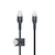 BELKIN�bBOOST��CHARGE PRO Flex���C�g�j���O to USB-C�P�[�u�� 1m�i�u���[�j�bCAA011BT1MBL