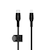 BELKIN｜BOOST↑CHARGE　PRO Flex　USB-C to Lightning 高耐久編込シリコンケーブル 2m　(ブラック)｜CAA011BT2MBK