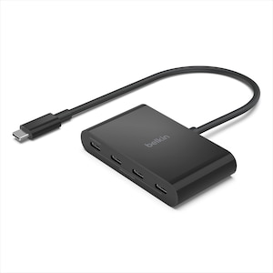 BELKIN｜Connect 4ポートUSB-C to C ハブ 100W充電/10Gbpsデータ転送｜AVC018BTBK