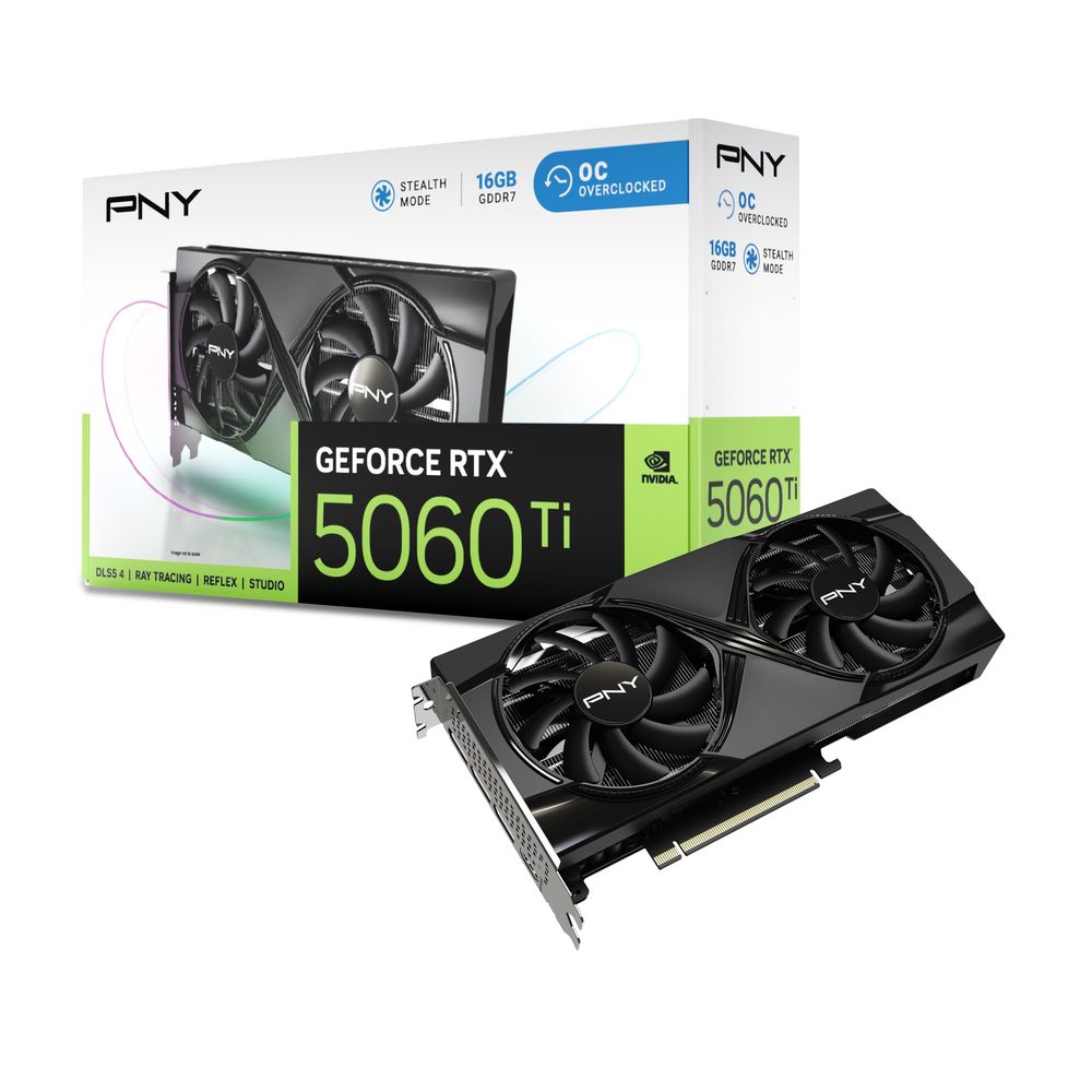 PNY GeFORCE RTX 5060 Ti 16GB Overclocked Dualfan / PCI