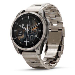 ガーミン｜fenix 8 Sapphire AMOLED 47mm Ti / Metal Band　【Suica対応】スマートウォッチ｜010-02904-47
