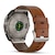�K�[�~���bfenix 8 Sapphire AMOLED 51mm Ti / Chestnut Leather Band�@�ySuica�Ή��z�X�}�[�g�E�H�b�`�b010-02905-81