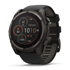 �K�[�~���bfenix 8 Sapphire Dual Power 51mm Ti Carbon Gray DLC / Black�@�ySuica�Ή��z�X�}�[�g�E�H�b�`�b010-02907-50