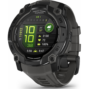 ガーミン｜Instinct 3 AMOLED 50mm Black / Charcoal【Suica対応】スマートウォッチ｜010-03020-30