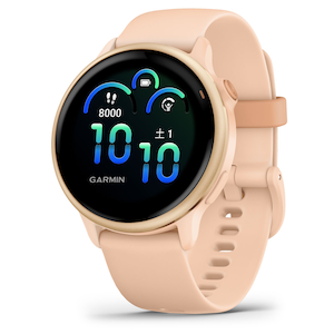 ガーミン｜vivoactive 6 Pink Dawn / P. Dawn Metallic　【Suica対応】スマートウォッチ｜010-02985-33