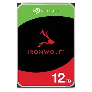 Seagate｜シーゲイト｜IronWolf（NAS向けモデル） 3.5インチ 内蔵ハードディスク 12TB　SATA6Gb/s キャッシュ256MB 7200RPM CMR データ復旧サービス3年｜ST12000VN0008