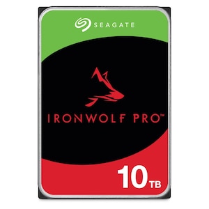 Seagate｜シーゲイト｜IronWolf Pro（NAS向けモデル） 3.5インチ 内蔵ハードディスク 10TB SATA6Gb/s キャッシュ256MB 7200RPM CMR｜ST10000NT001