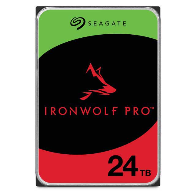 Seagate IronWolf Pro 24TB 極美品 / ◎使用399時間 IronWolf Pro（NAS向けモデル） 3.5インチ 内蔵ハードディスク 24TB