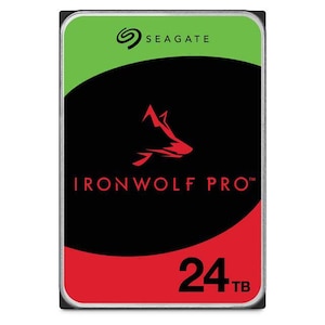 Seagate｜シーゲイト｜IronWolf Pro（NAS向けモデル） 3.5インチ 内蔵ハードディスク 24TB　SATA6Gb/s キャッシュ512MB 7200RPM CMR｜ST24000NT002