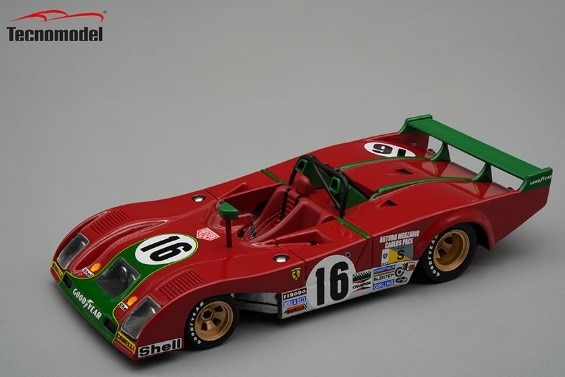 テクノモデル 1/43 フェラーリ 312 Pb 1973 モンツァ1000km