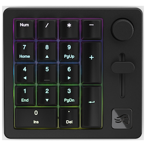 Glorious（グロリアス）｜ワイヤレス・有線両対応 テンキーボード Glorious Numpad Prebuilt（Black Slate）｜GLO-GMMK-NP-FOX-B