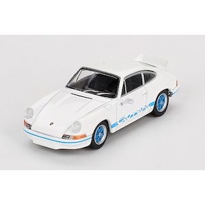 1/64 ポルシェ 911 カレラ RS 2.7グランプリホワイト/ブルーリバリー(左ハンドル)【MGT00715-L】