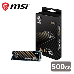 MSI�b�G���G�X�A�C�bMSI SPATIUM M452 PCIe 4.0 NVMe M.2 ����SSD 500GB�bSPATIUM-M452-500GB