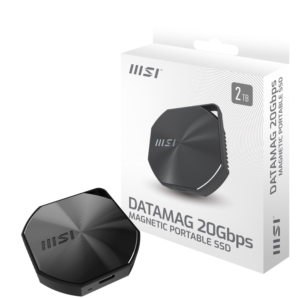 MSI DATAMAG 20Gbps 2TB MagSafe対応 外付け SSD（ブラック